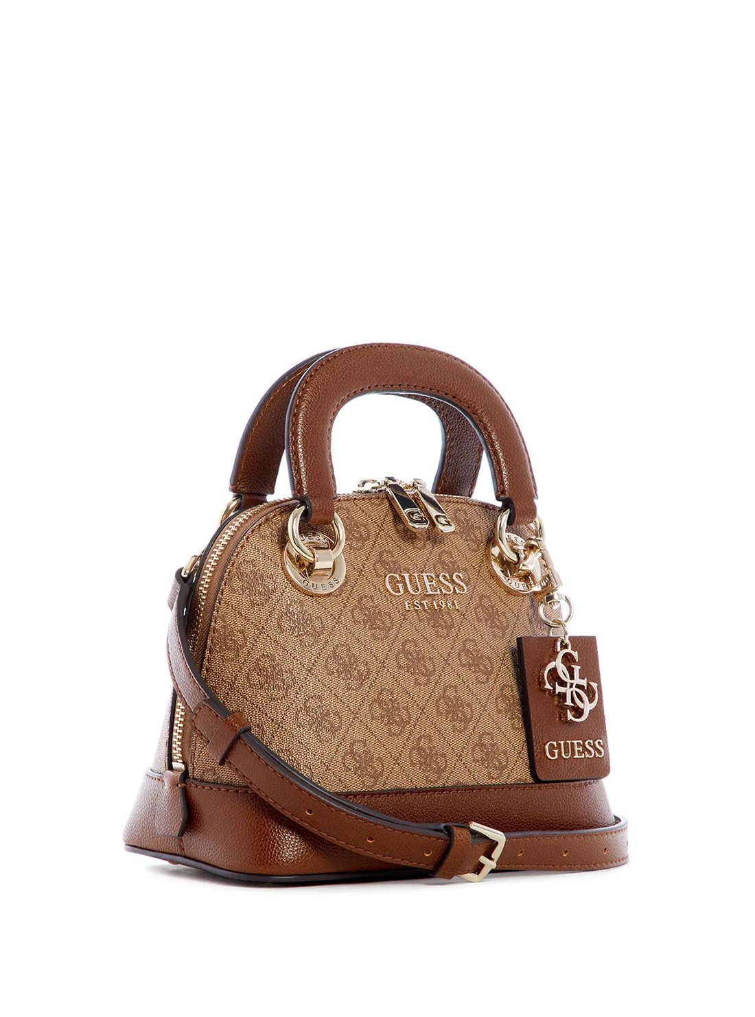 Brown Cathleen Small Dome Satchel