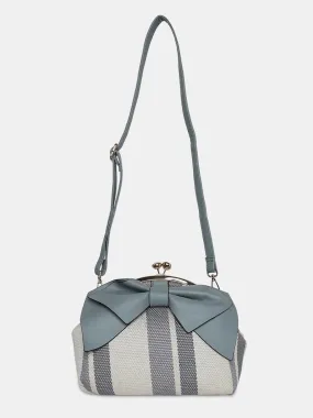 Caprese Alessia Satchel Large Handbag Light Blue