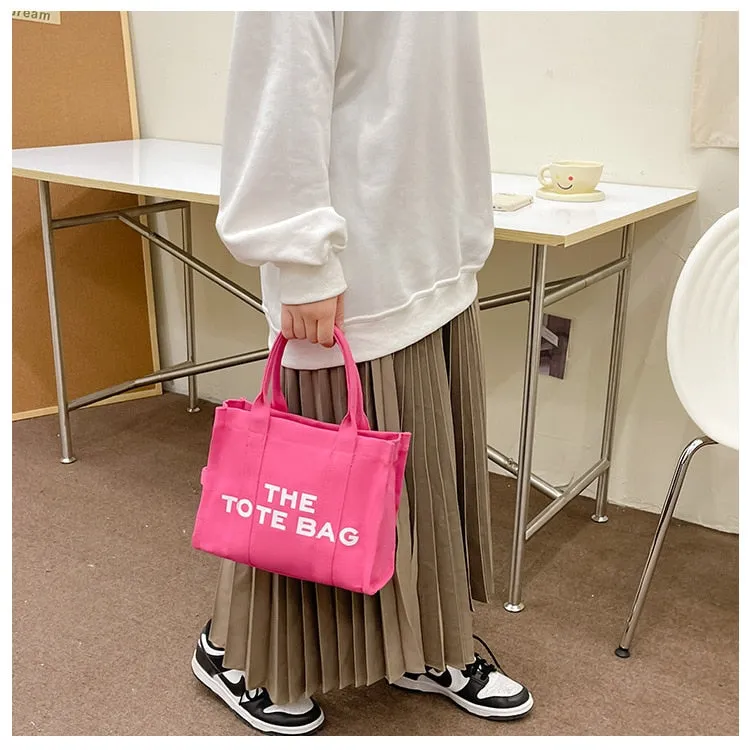 Casual Canvas Large Capacity Tote Bag