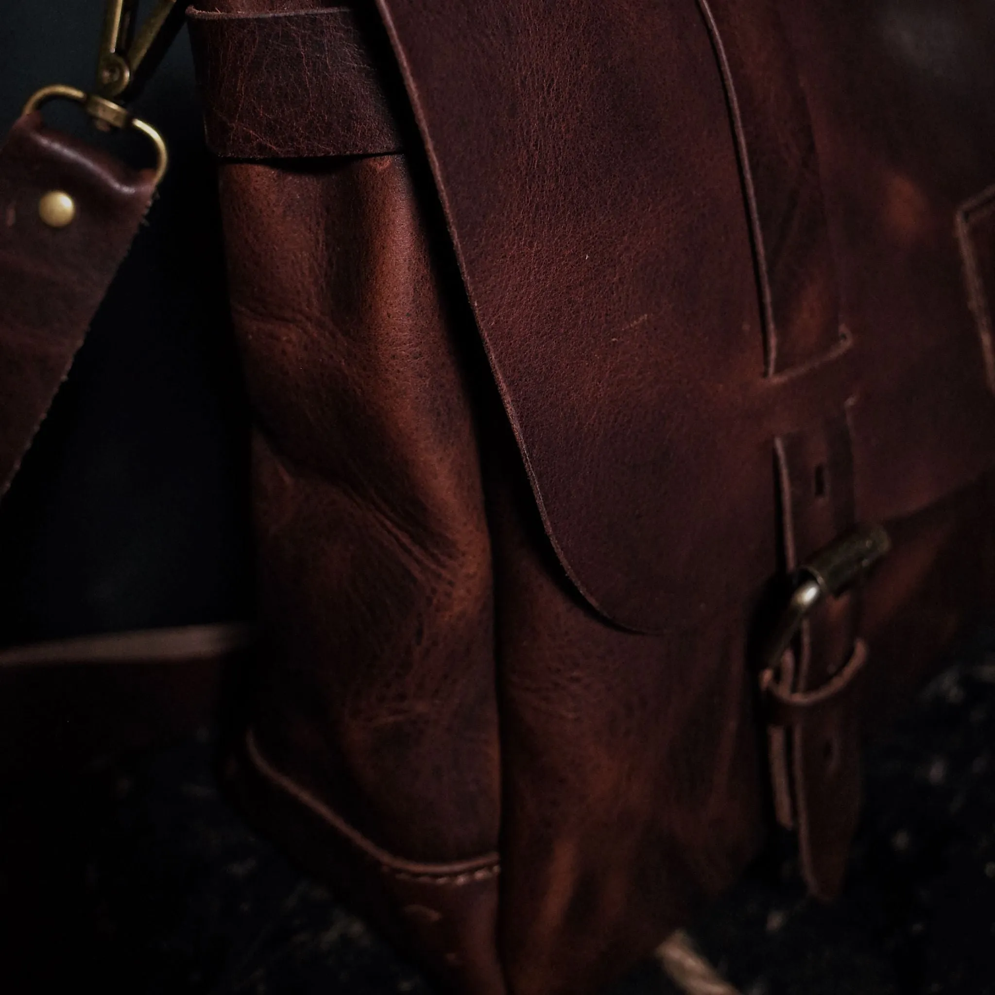 Champlain Leather Satchel – Dark Brown Edition