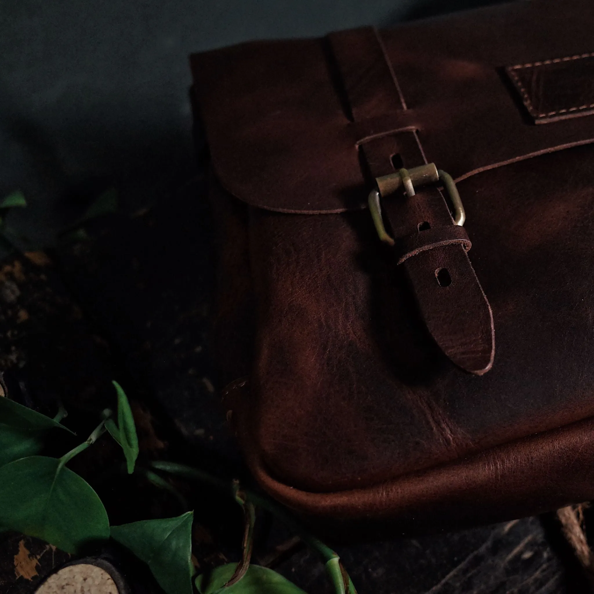 Champlain Leather Satchel – Dark Brown Edition