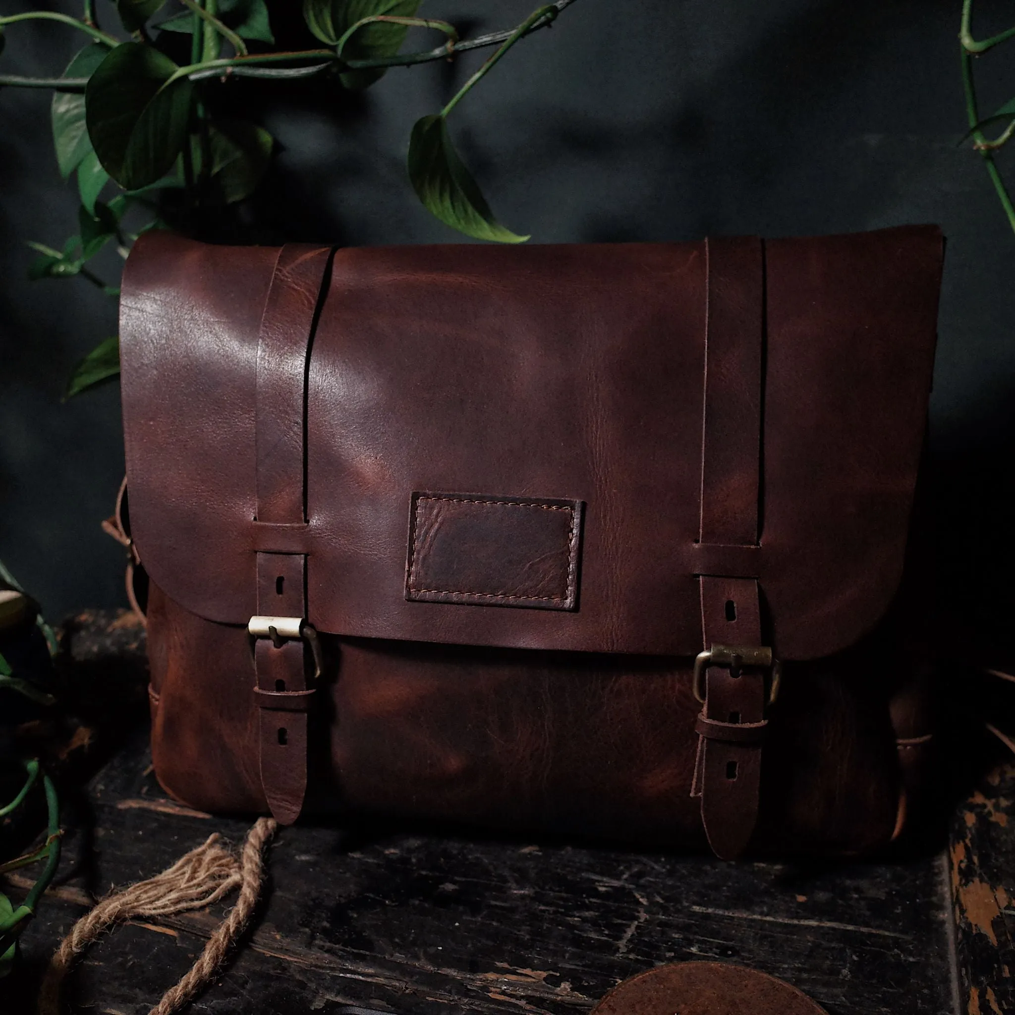 Champlain Leather Satchel – Dark Brown Edition