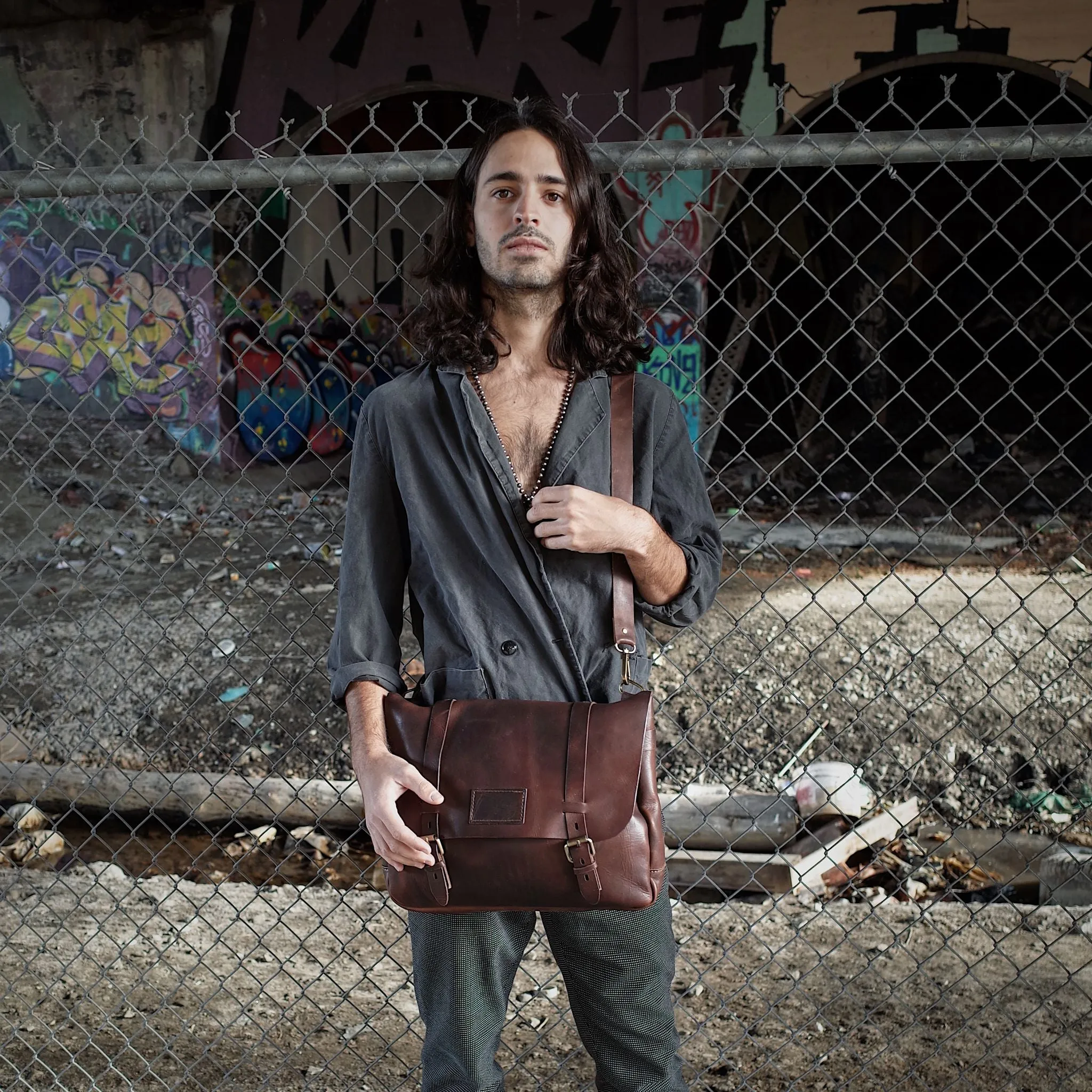 Champlain Leather Satchel – Dark Brown Edition