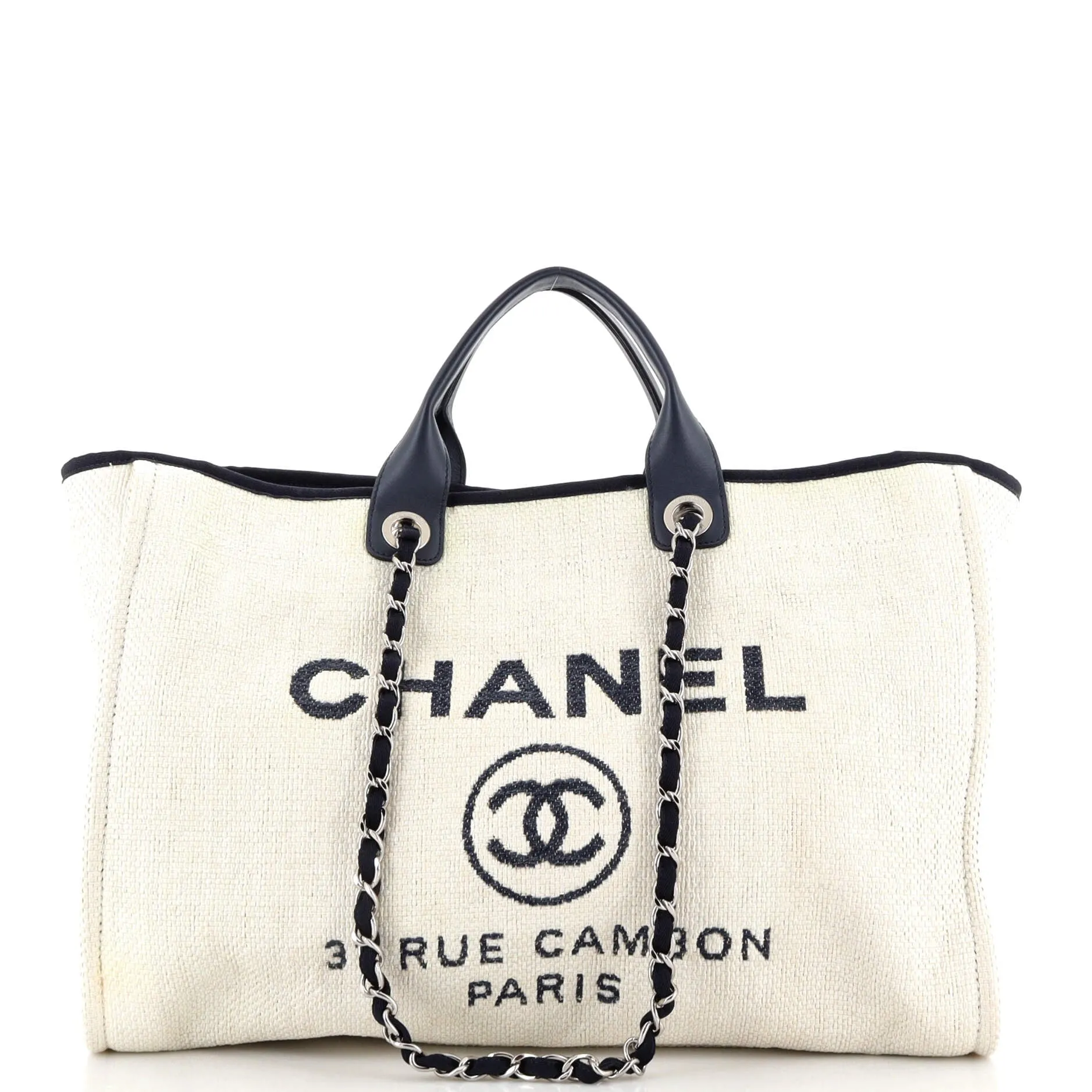 Chanel Deauville Tote Raffia Medium