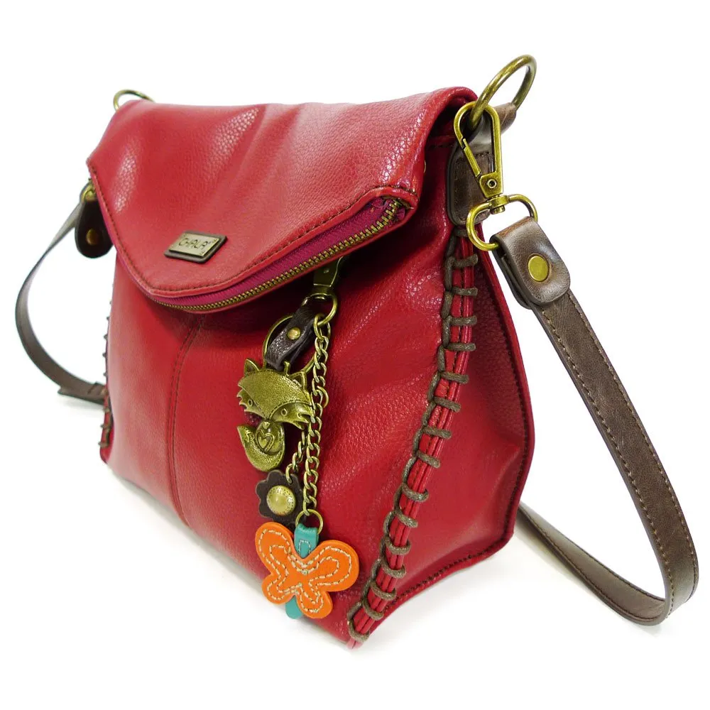 Charming Crossbody Bag Chala PU Leather- Burgundy (Burgundy Fox)