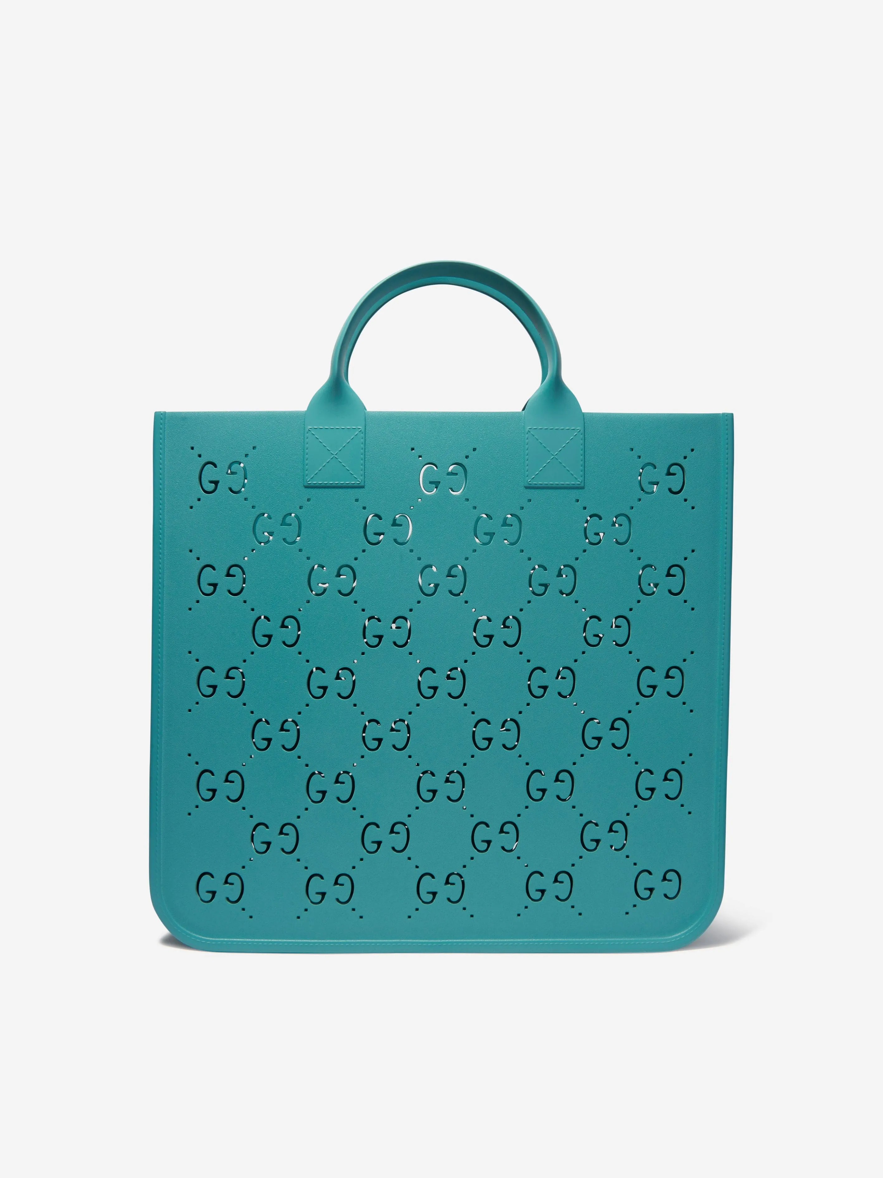 Gucci Girls GG Rubber Tote Bag in Blue