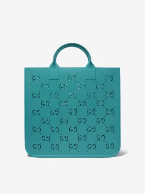 Gucci Girls GG Rubber Tote Bag in Blue