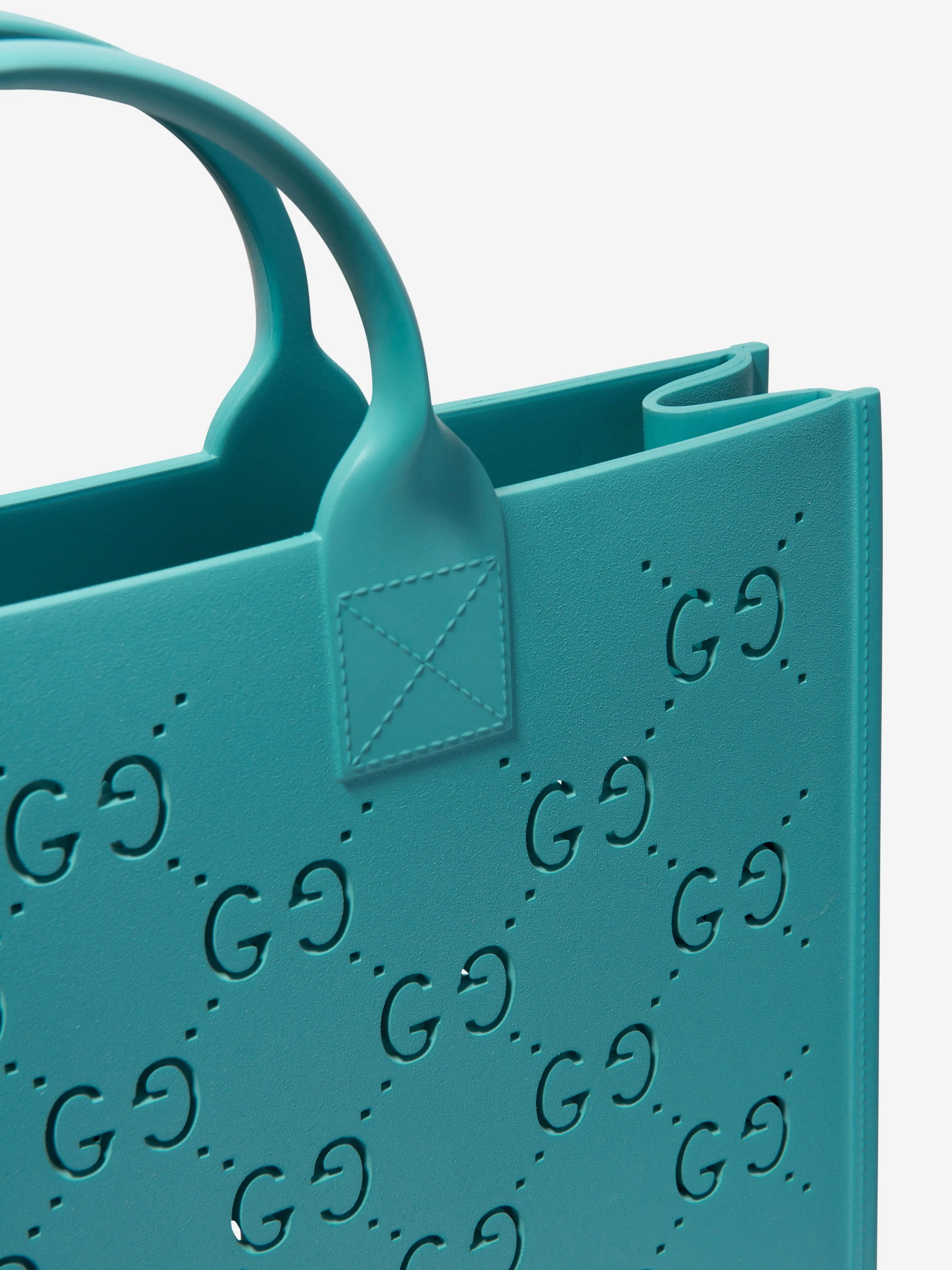 Gucci Girls GG Rubber Tote Bag in Blue