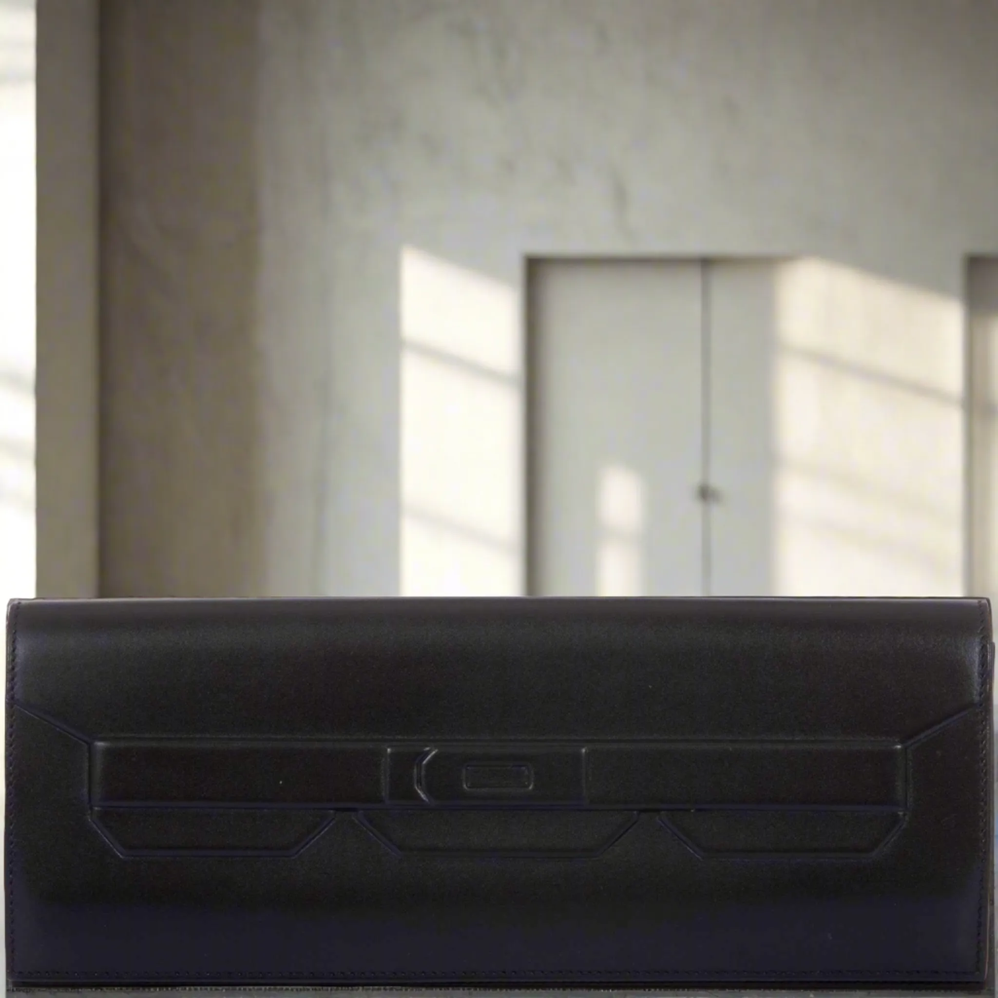 Hermès Kelly "Shadow" Clutch Evercalf Long