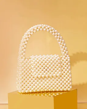 Lenora Pearl Handbag - Off-white