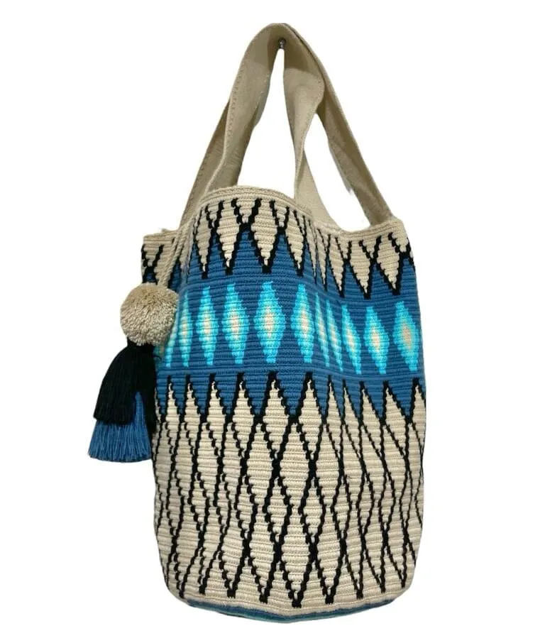 Perissa Beach Maxi Tote Bags | Extra Large Crochet Tote for Fall