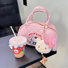 Pink Kitty Leather Handbag KI311