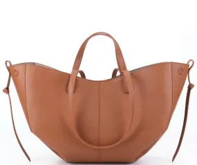 PU Leather Camel Brown Shoulder Bag