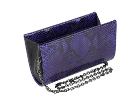 Purple Python & Stingray Classic Clutch