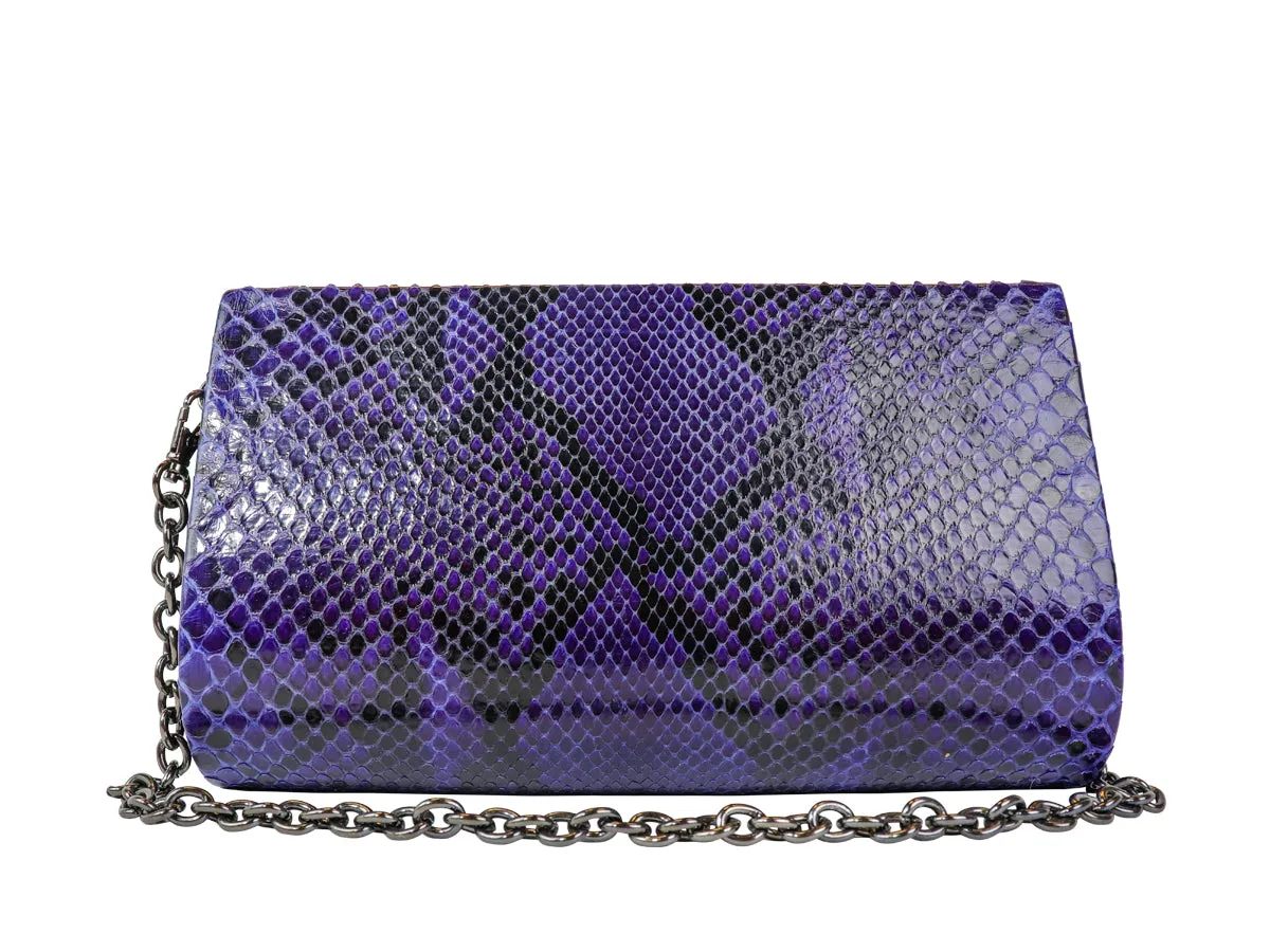 Purple Python & Stingray Classic Clutch