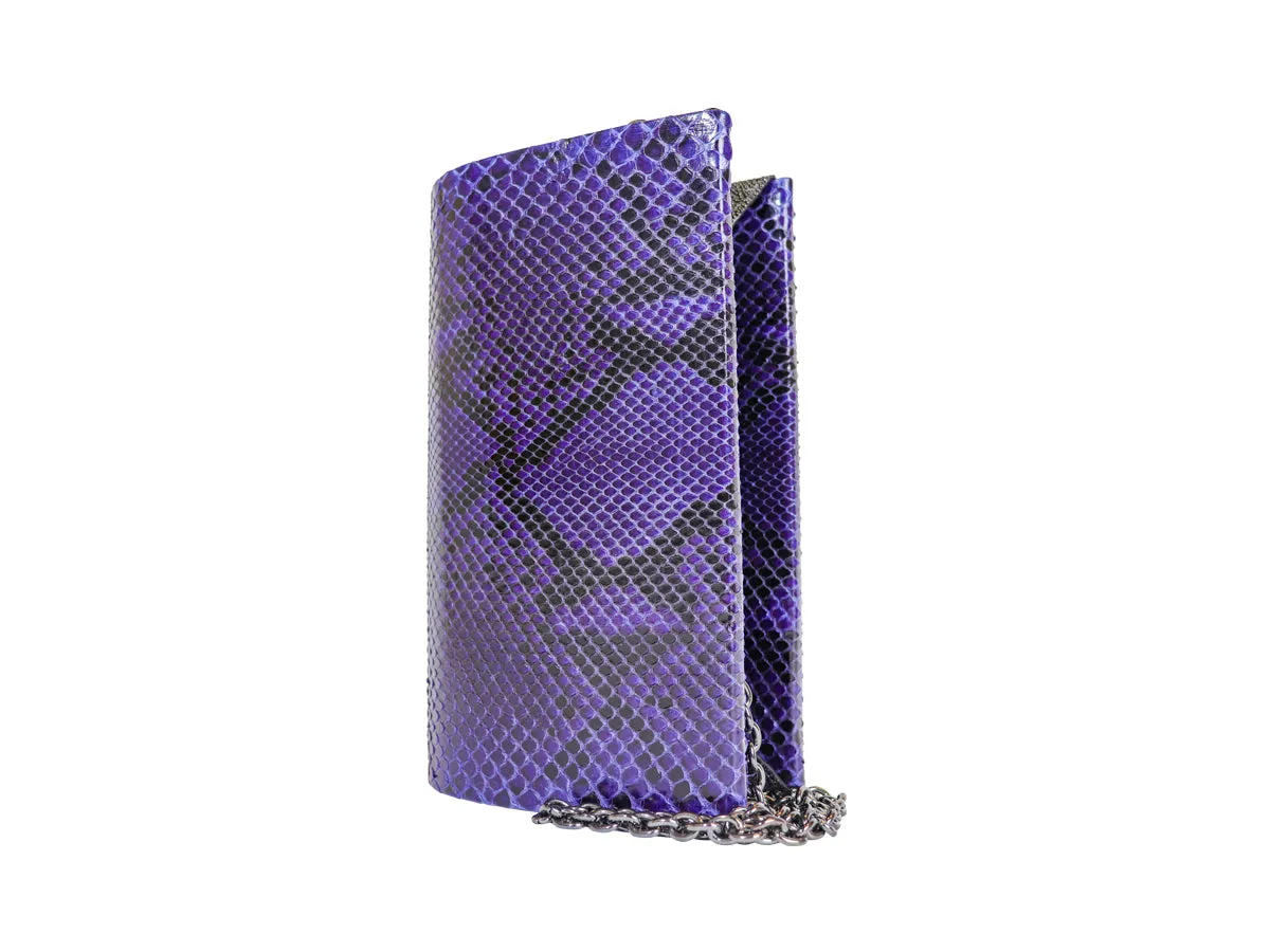 Purple Python & Stingray Classic Clutch