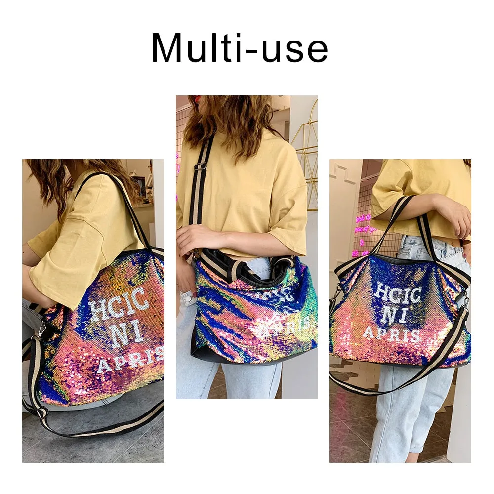 Sequin  Casual Tote Bags