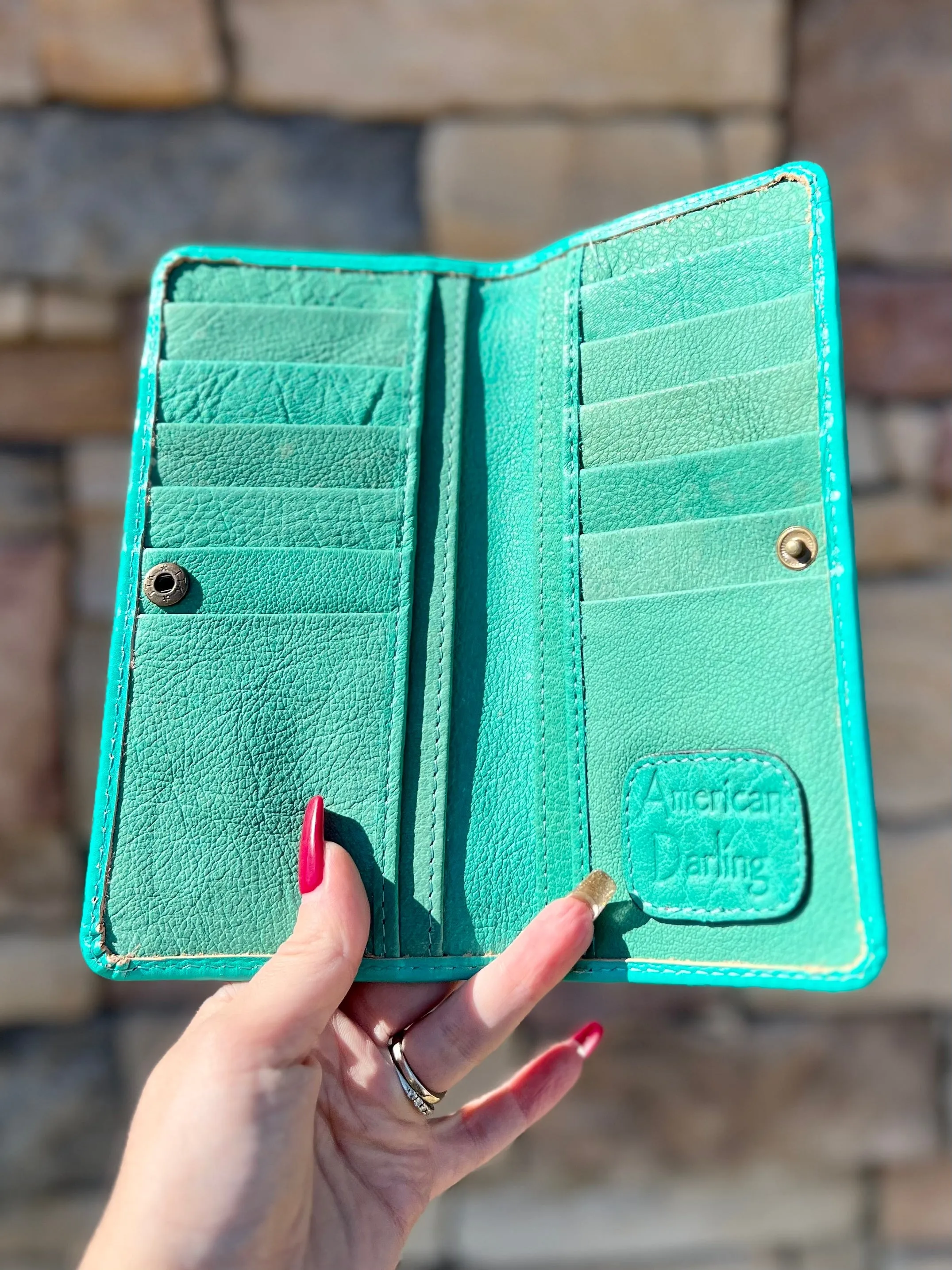 Silver/Turquoise Darling Wallet