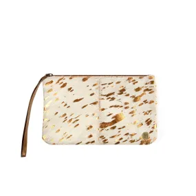 The Classic Clutch Bag (Gold and Cream)