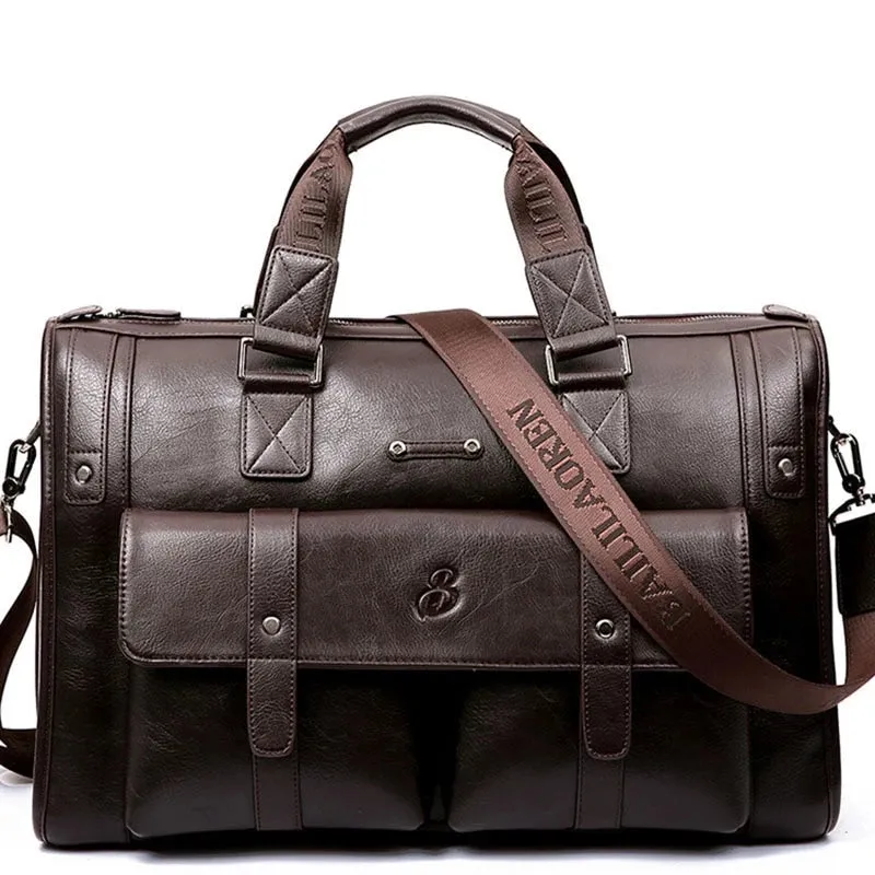 West Louis™ High Capacity Business Leather Briefcase