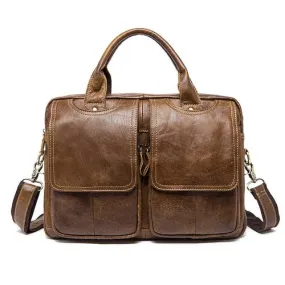 West Louis™ Universal Genuine Leather Briefcase