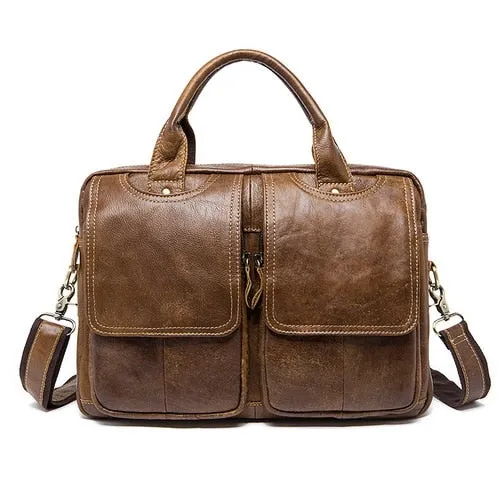 West Louis™ Universal Genuine Leather Briefcase