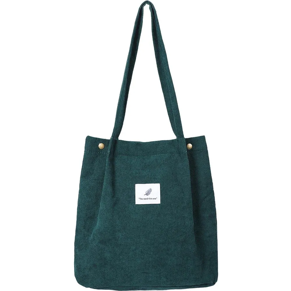 Women Corduroy Tote Bags